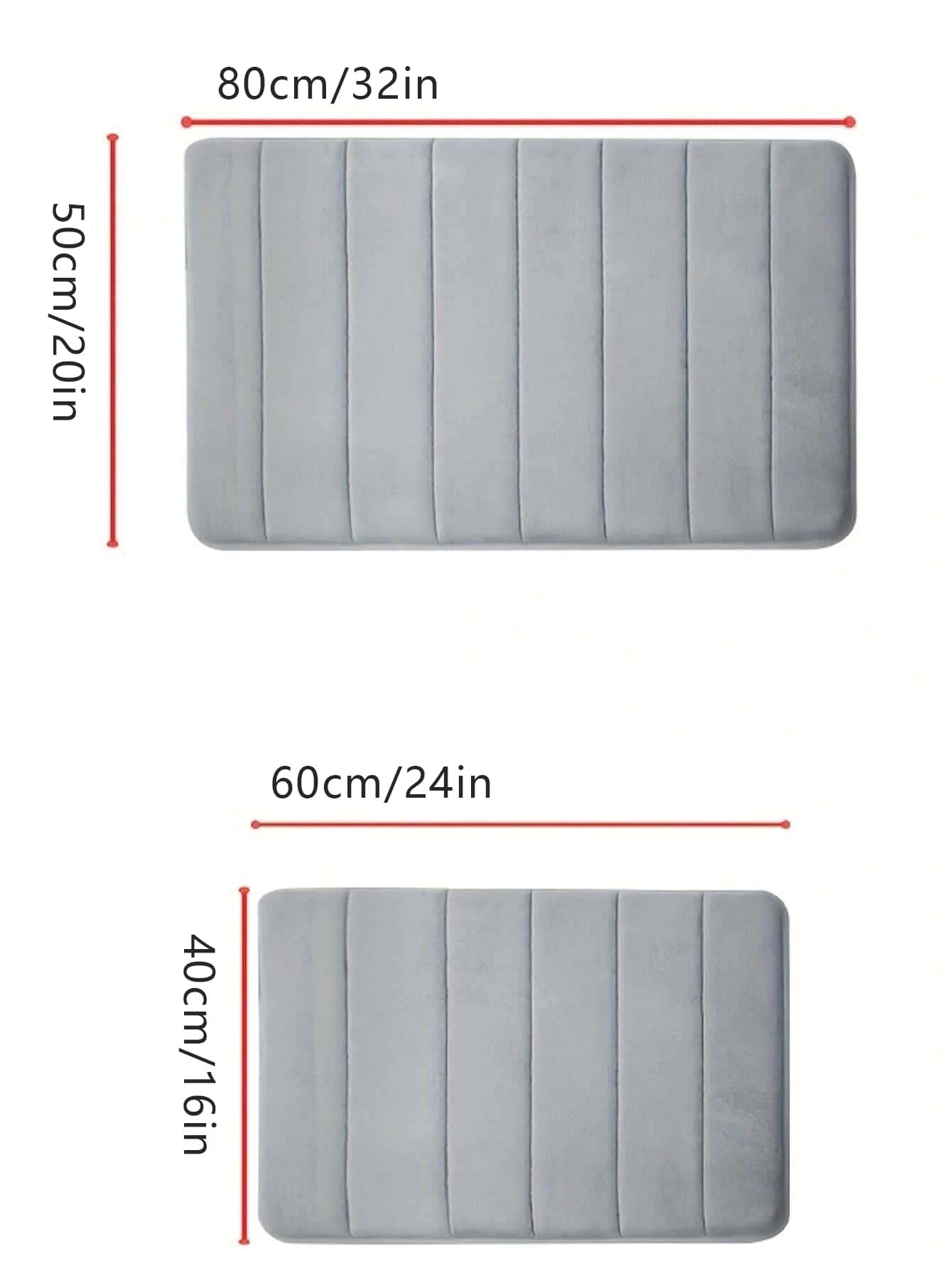 1pc Soft And Comfortable Memory Foam Bath Mat With Quick Absorb And Anti-Slip Function, Suitable For Bathroom Decoration, Kitchen Carpet, Laundry Room, Bedroom And Other Home Decoration