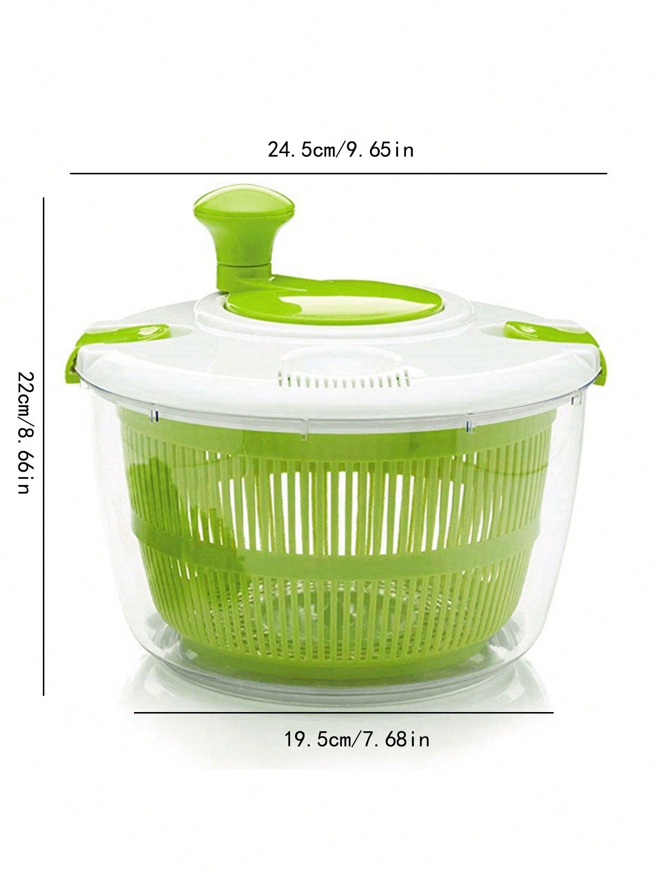 1pc Essential Kitchen Vegetable Dehydrator, Manual Salad Spinner, Drain Basket With Drying Function For Fruits And Vegetables