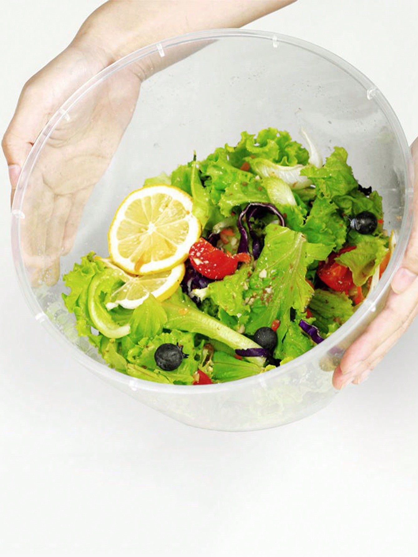 1pc Essential Kitchen Vegetable Dehydrator, Manual Salad Spinner, Drain Basket With Drying Function For Fruits And Vegetables