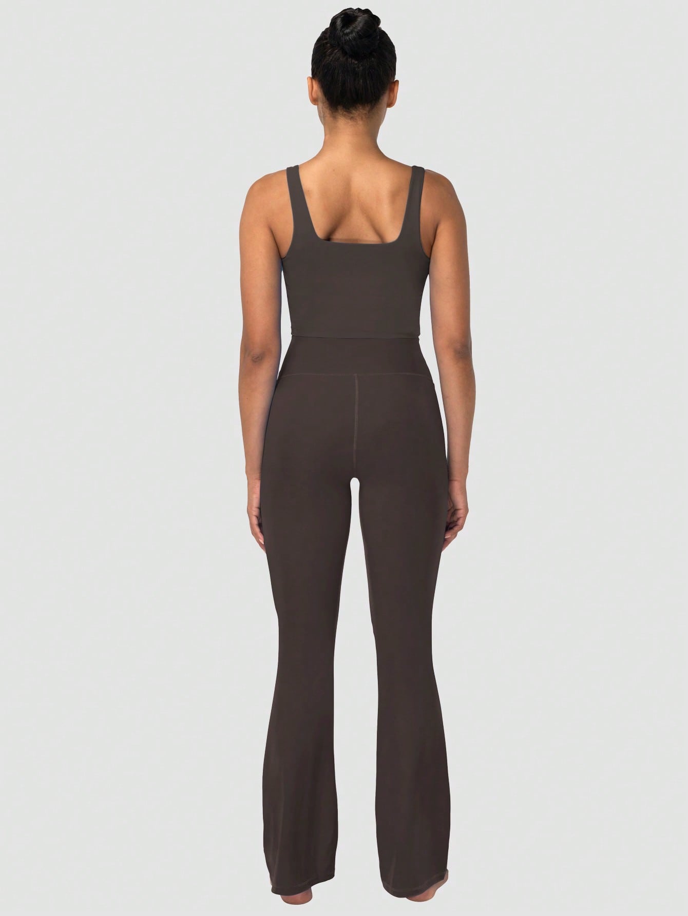 Mini Flare Leggings For Women, High Waist Yoga Pants With Tummy Control, Casual Gym Workout Bootcut Leggings