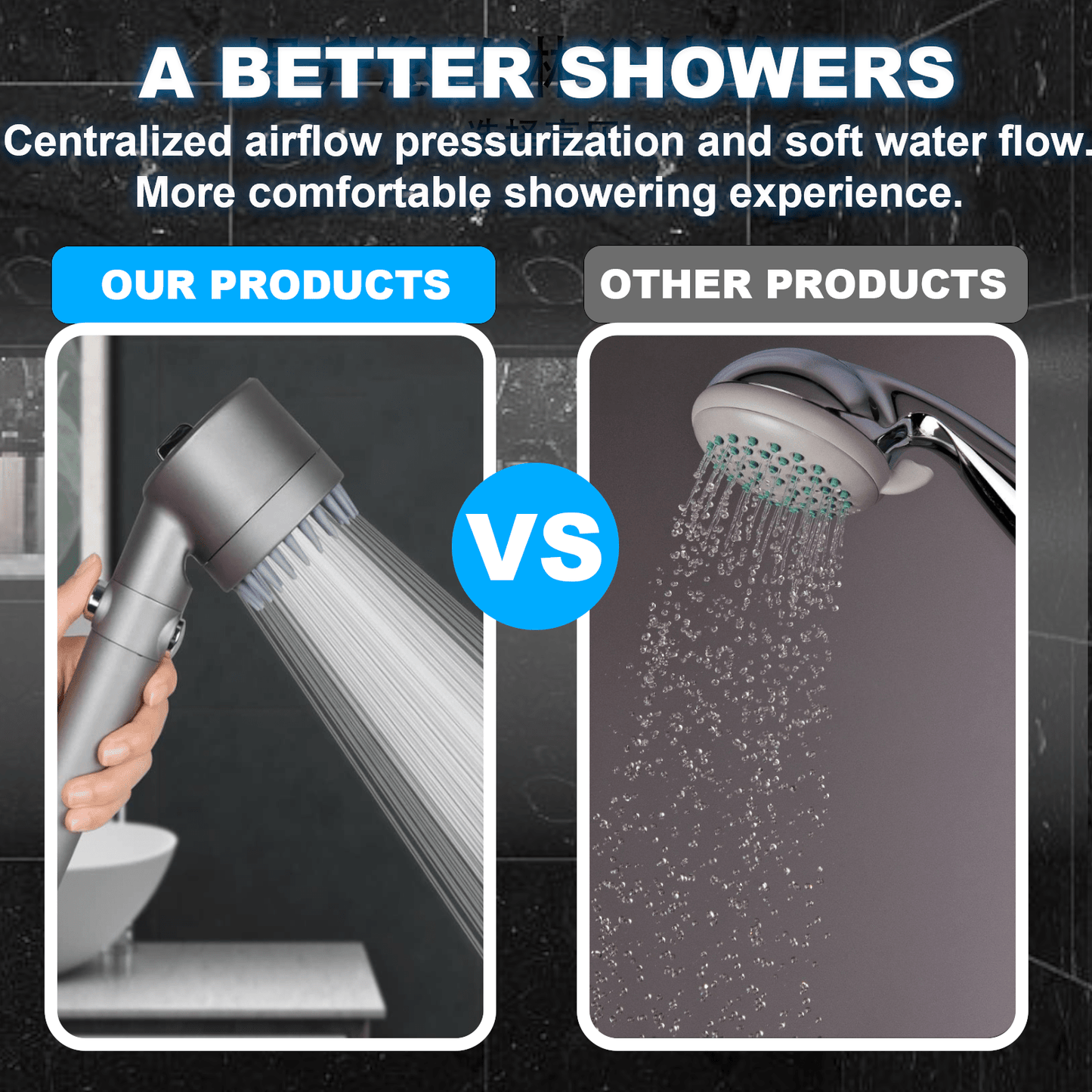 Versatile Filtered Handheld Shower Head – Multiple Modes & Convenient ON/OFF Switch