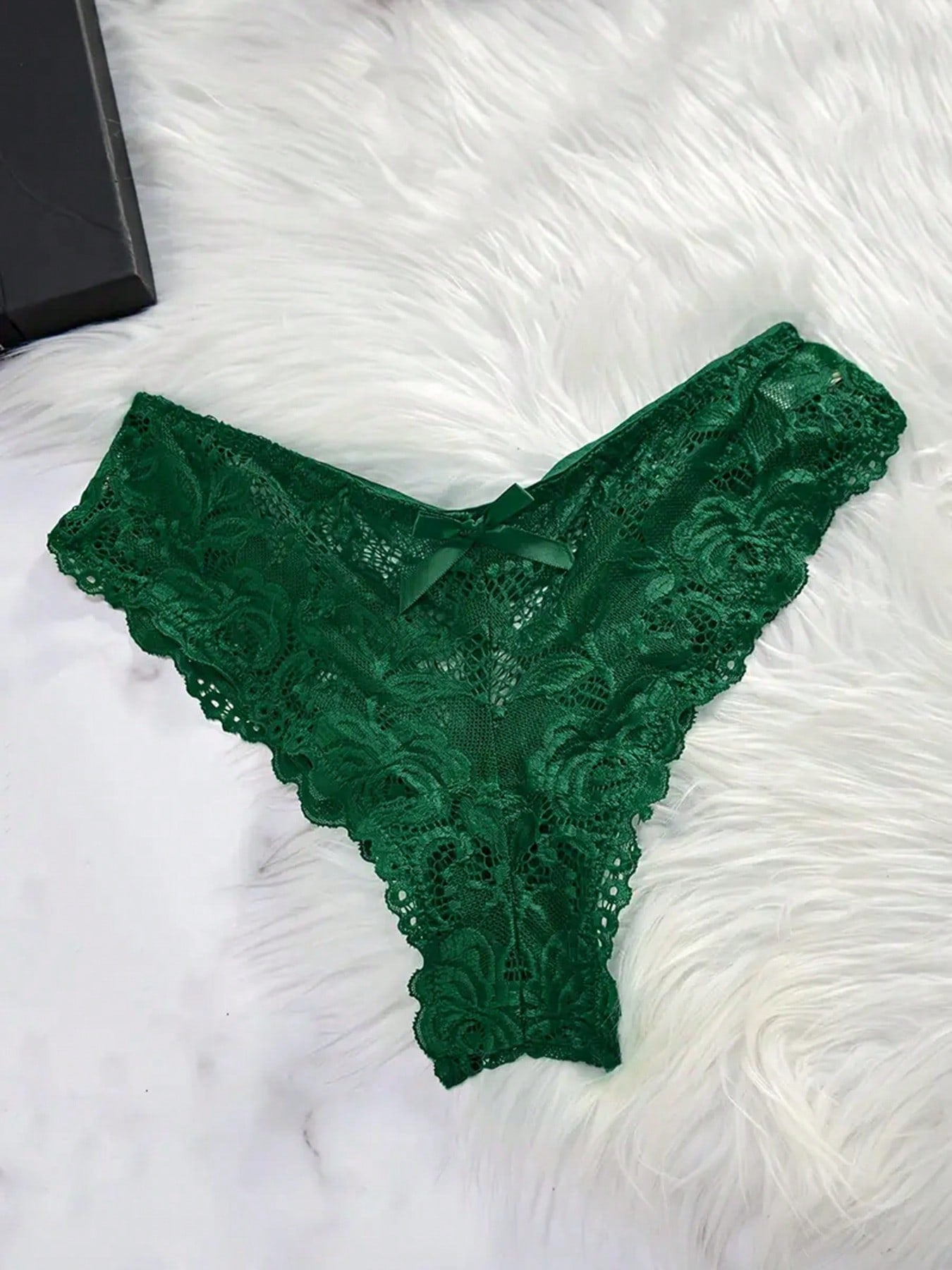 2 Piece Lace Lingerie For Women Sexy Open Front Ruffle Sheer Mesh V Neck Nightwear Sexy Chemise Nightie Mesh Sleepwear Floral Hem Sleepshirt  Lace Babydoll Lingerie Dress With Thong