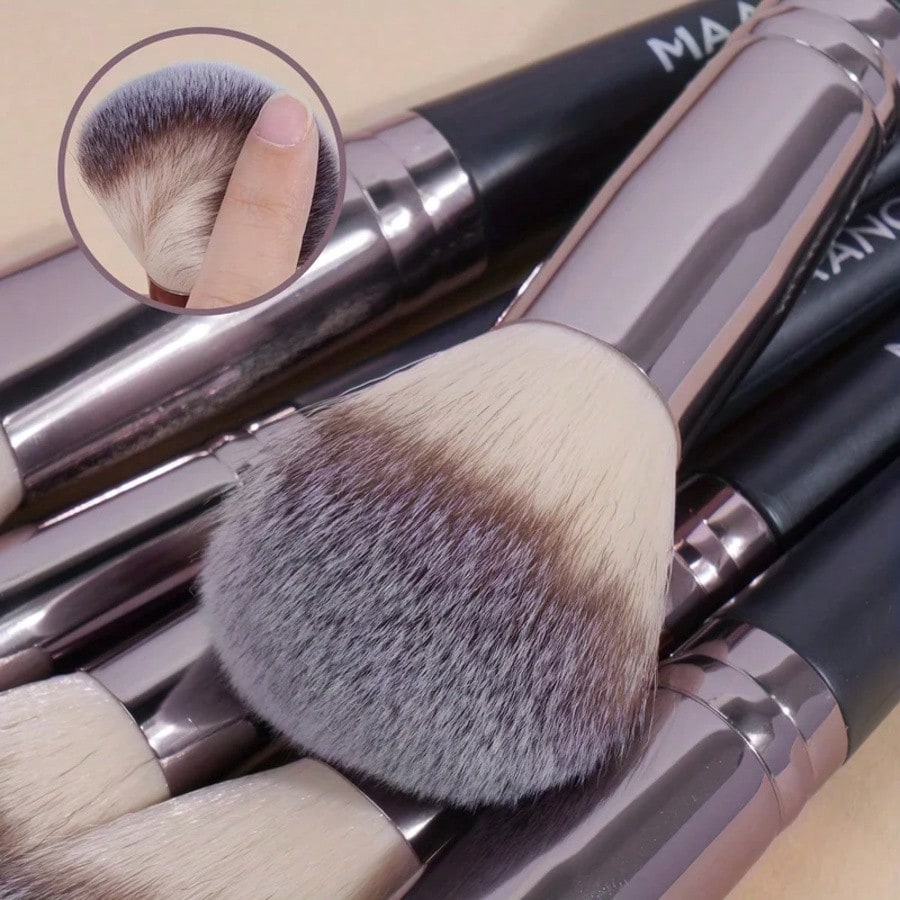 30pcs Professional Makeup Brush Set Foundation Concealers Eye Shadows Powder Blush Blending Brushes Beauty Tools With Bag