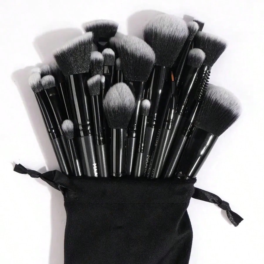 30pcs Professional Makeup Brush Set Foundation Concealers Eye Shadows Powder Blush Blending Brushes Beauty Tools With Bag
