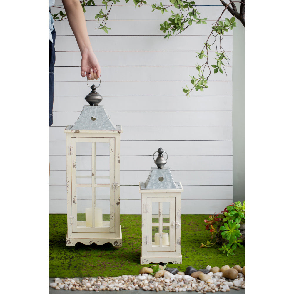 Wooden Candle Lantern Decorative, Hurricane Lantern Holder Decor for Indoor Outdoor, Home Garden Wedding