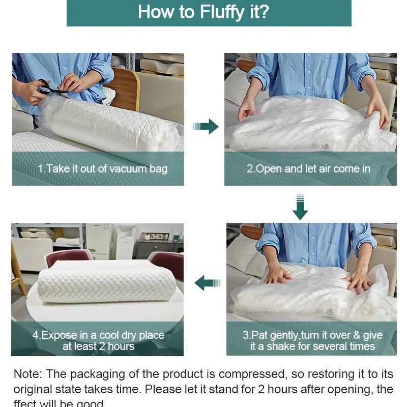 Neck Pillow for Sleeping, Cervical Pillow for Neck Strain Relief, Contour Cooling Pillow for Side Sleeper, Adjustable Orthopedic Sandwich Pillow