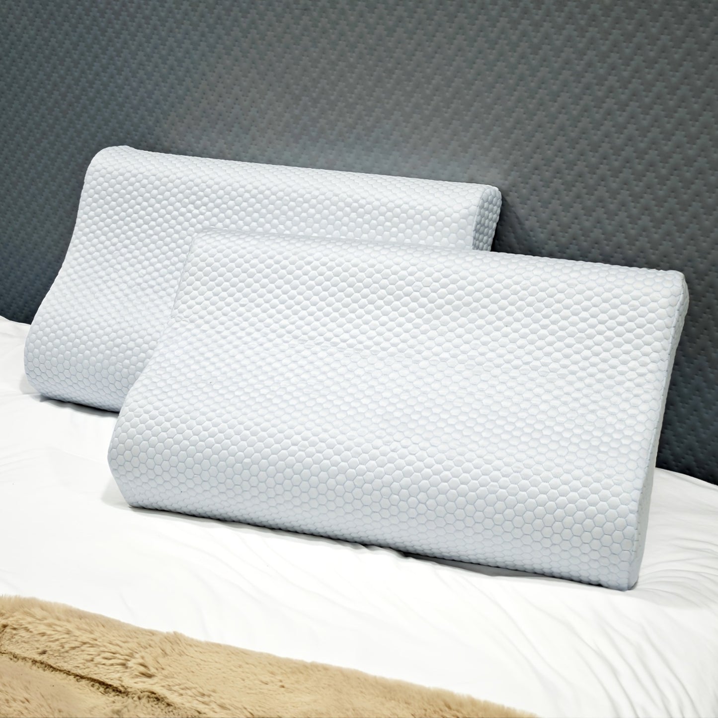 Adjustable Soft & Firm Gel Double Sided Cooling Pillow - Shredded Memory Foam Pillows with Removable Pillowcase - For Side, Back, Stomach Sleepers, Hot Sleepers
