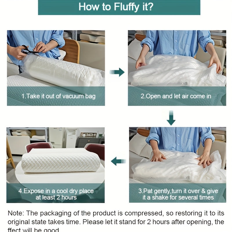 [Orthopedic Support] Memory Foam Neck Pillow | Adjustable Orthopedic Cervical Support | Cooling Polyester Cover | Machine Washable | Multi-Purpose Comfort for Home & Travel