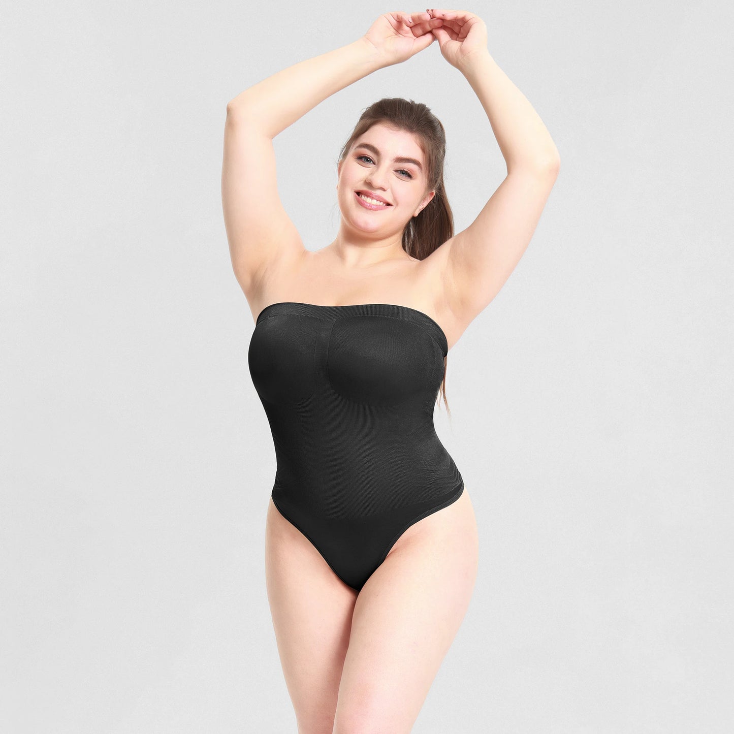 Women Strapless Shapewear Bodysuits Tummy Control Butt Lifter Body Shaper Waist Trainer Instantly Sculpt Your Body