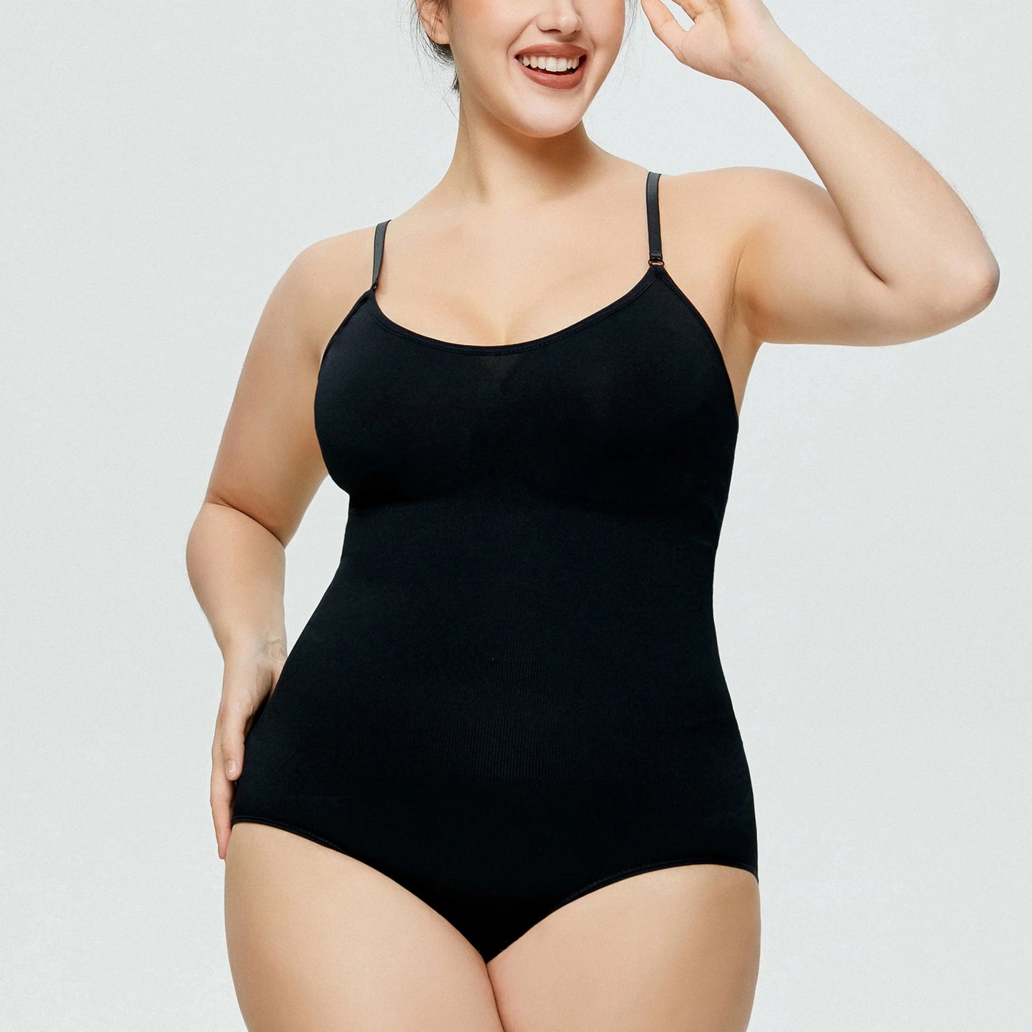 Sleeveless Womens Seamless Shaping Bodysuit Slimming Control Body One-Piece Shapewear Camisole Female Jumpsuit Tight Plus Size