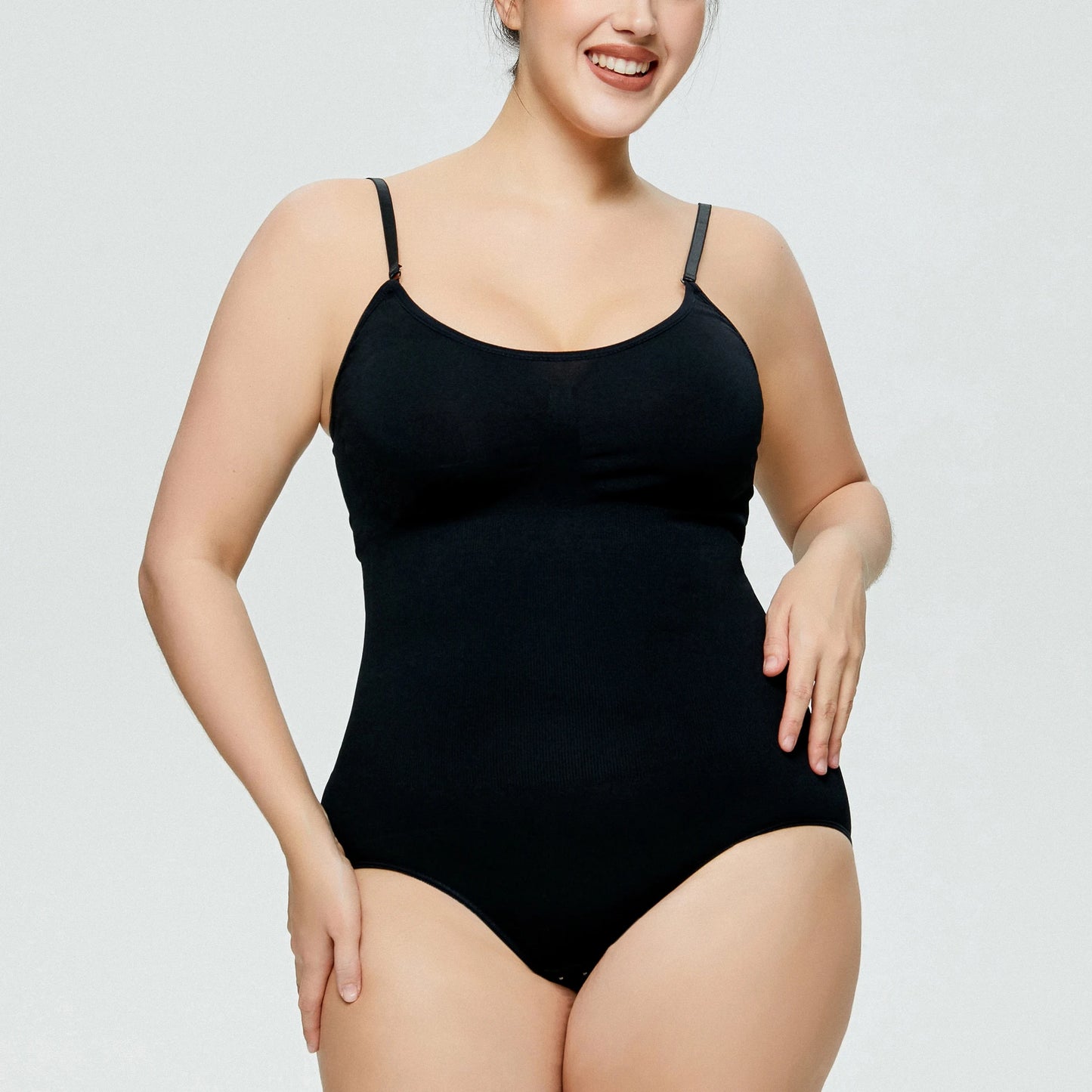 Sleeveless Womens Seamless Shaping Bodysuit Slimming Control Body One-Piece Shapewear Camisole Female Jumpsuit Tight Plus Size