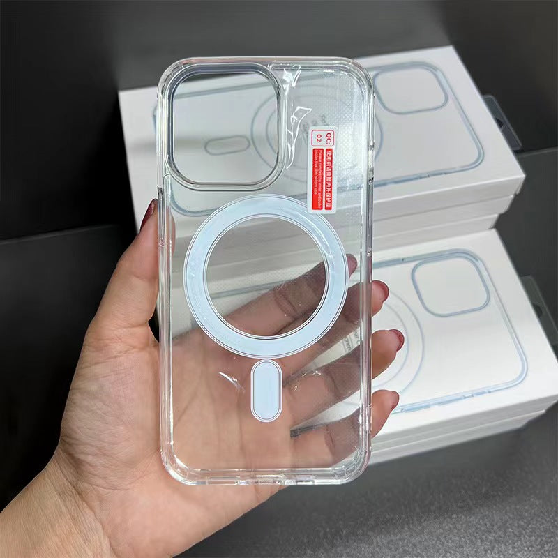 iPhone 15 Case, Compatible with MagSafe, Military-Grade Protection, Yellowing Resistant, Scratch-Resistant Back, Magnetic Phone Case for iPhone 15, Classic Series, Clear