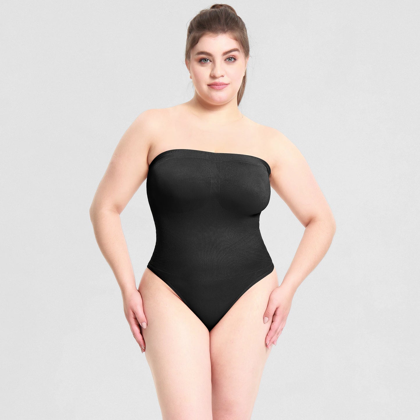 Women Strapless Shapewear Bodysuits Tummy Control Butt Lifter Body Shaper Waist Trainer Instantly Sculpt Your Body