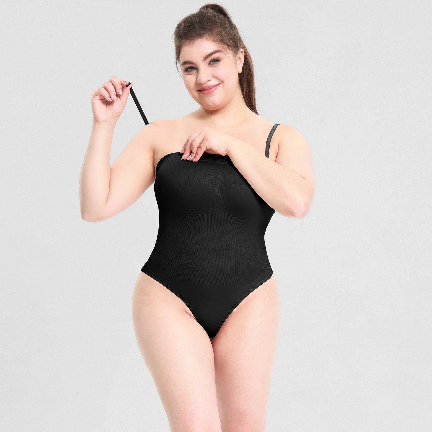 Women Strapless Shapewear Bodysuits Tummy Control Butt Lifter Body Shaper Waist Trainer Instantly Sculpt Your Body